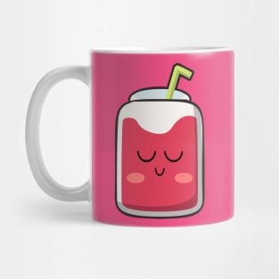 Kawaii Cute strawberry fruit juice drink Mug